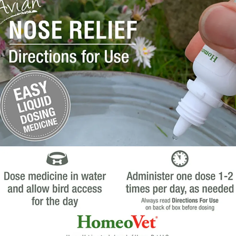 HomeoPet Avian Nose Relief For Poulty & Birds (15 ml)