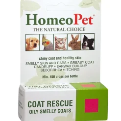 HomeoPet Coat Rescue Only Smelly Coats for Small Animals, 15-ml