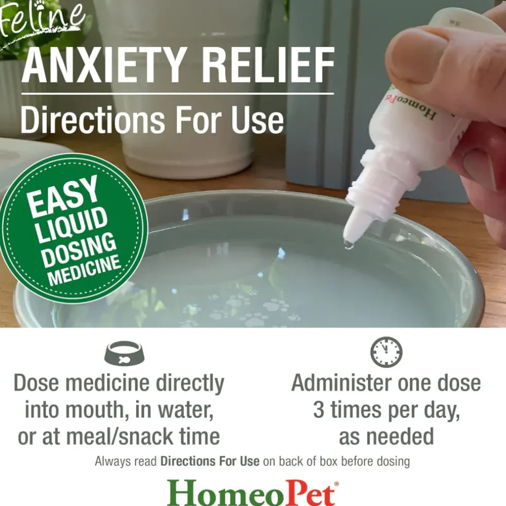 HomeoPet Feline Anxiety Relief For Cats (15 ml)
