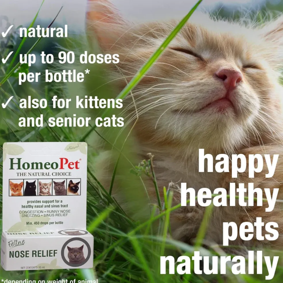 HomeoPet Feline Nose Relief For Cats (15 ml)