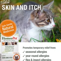 HomeoPet Feline Skin & Itch Care For Cats (15 ml)