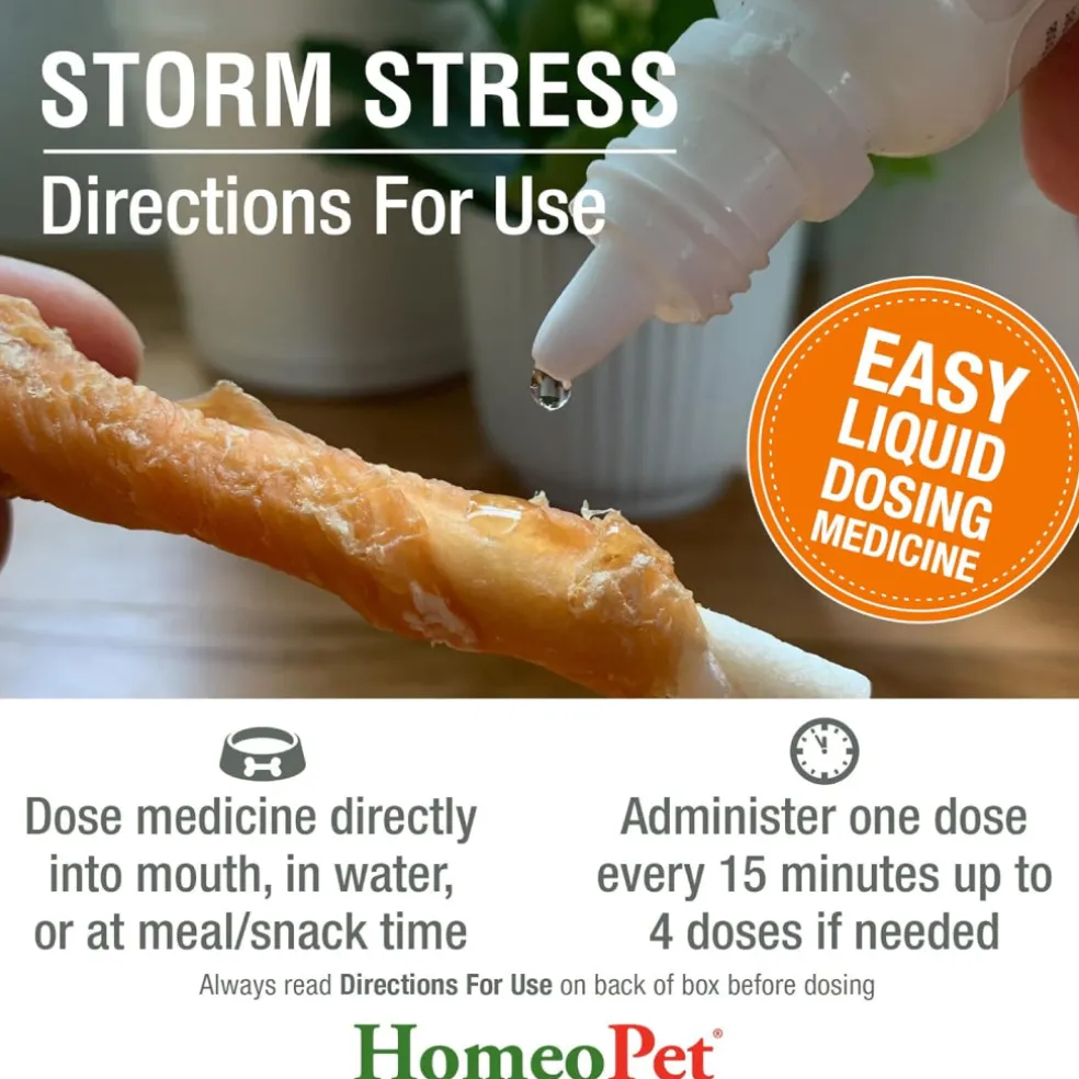 HomeoPet Storm Stress For Pets (15 ml)
