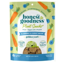 Honest To Goodness Golden Years Blueberry & Carrot Senior Care Treats For Dogs (8 oz)