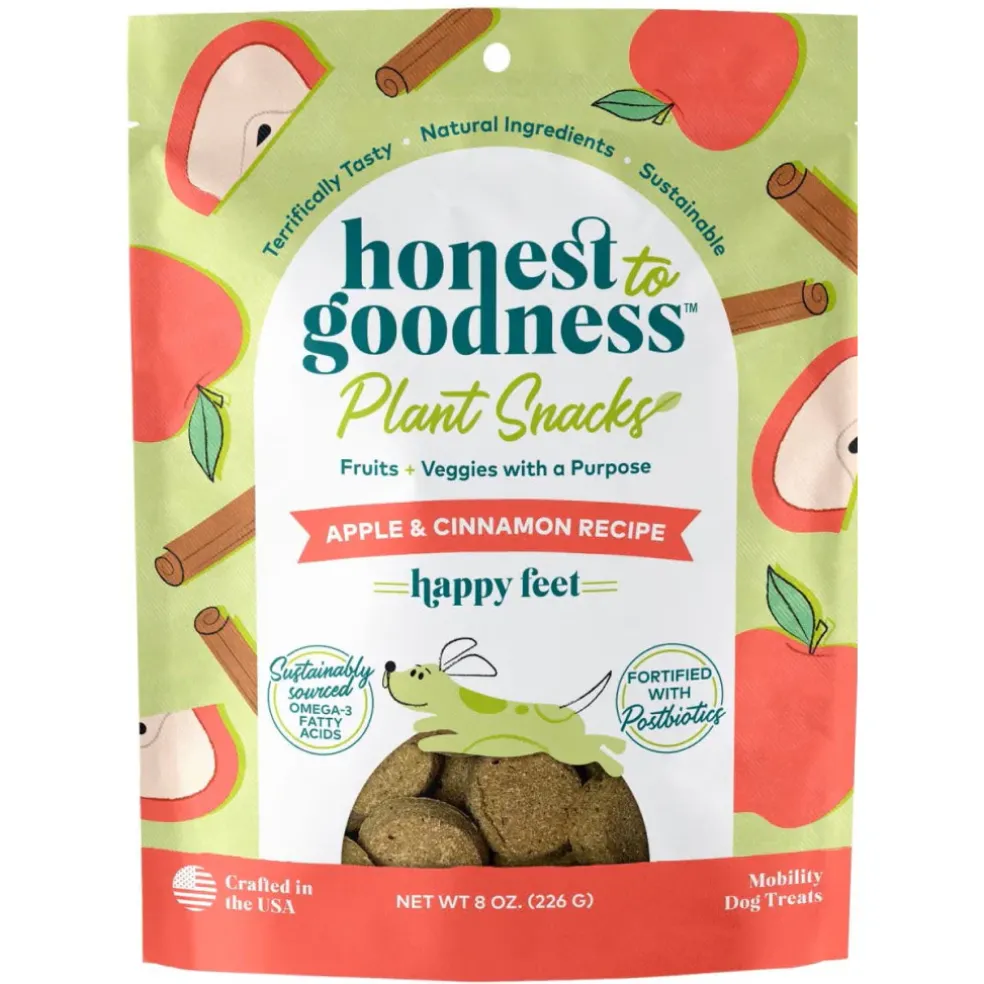 Honest To Goodness Happy Feet Apple & Cinnamon Recipe Mobility Treats For Dogs (8 oz)