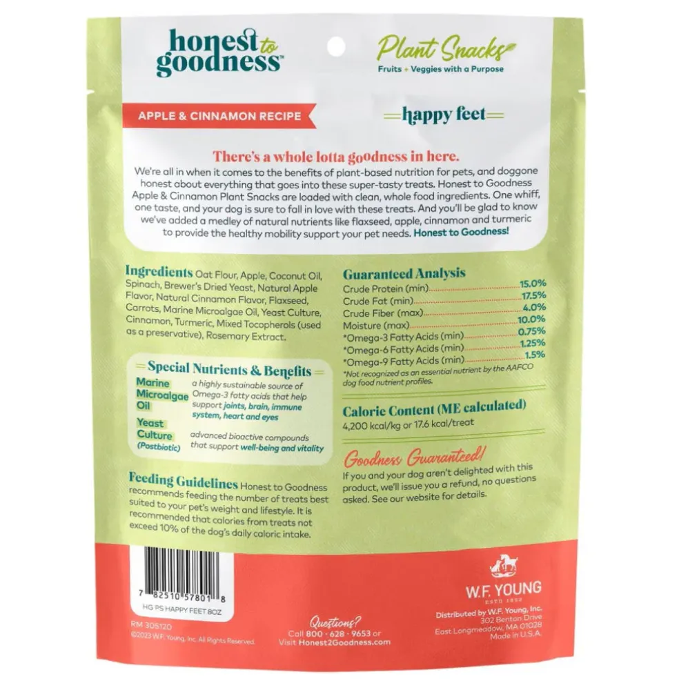 Honest To Goodness Happy Feet Apple & Cinnamon Recipe Mobility Treats For Dogs (8 oz)