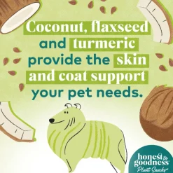 Honest To Goodness Way to Glow Coconut & Flax Recipe Skin & Coat Treats For Dogs (8 oz)