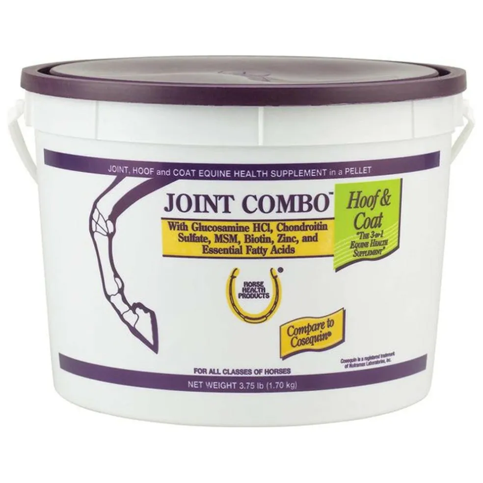 Horse Health Products Joint Combo Hoof & Coat 3-in-1 Apple Flavor Pellets Horse Supplement