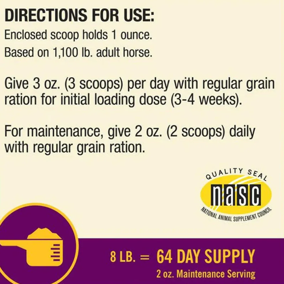 Horse Health Products Joint Combo Hoof & Coat 3-in-1 Apple Flavor Pellets Horse Supplement