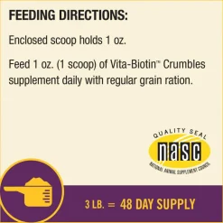 Horse Health Products Vita-Biotin Cumbles Hoof Supplement for Horses (3 lb)
