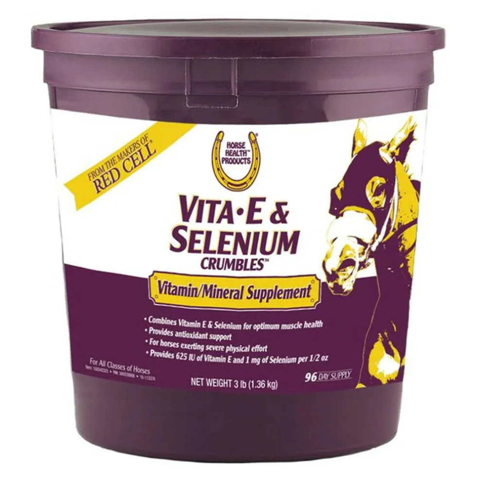 Horse Health Products Vitamin-E & Selenium Crumbles Horse Supplement