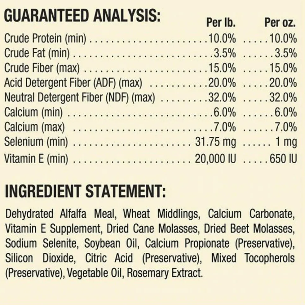 Horse Health Products Vitamin-E & Selenium Crumbles Horse Supplement