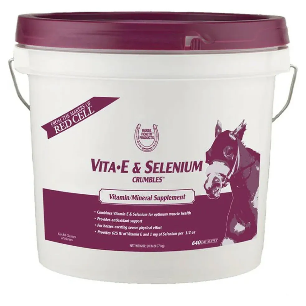 Horse Health Products Vitamin-E & Selenium Crumbles Horse Supplement