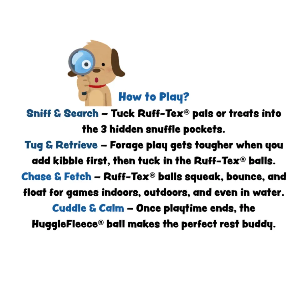 HuggleHounds HuggleSnuffles SnuffleSphere Puzzle Ball for Dogs