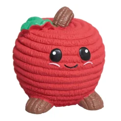 HuggleHounds Sweet Cheeks Foodies Apple Ruff-Tex Latex Squeaky Dog Toy