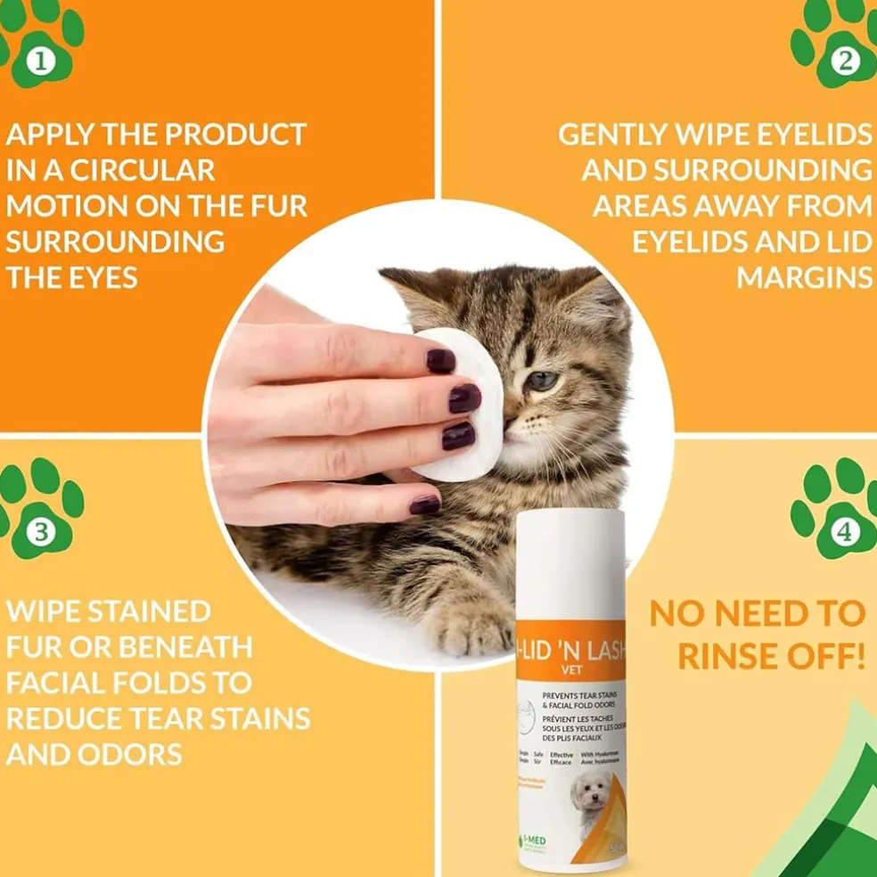 I-Lid 'n Lash Hygiene Vet Gel Pump, 50-ml