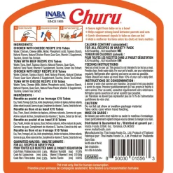 Inaba Churu Beef & Cheese Variety Pack Grain-Free Lickable Treat for Cats, 50 count