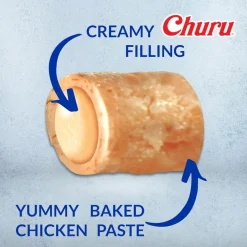 Inaba Churu Bites Chicken Recipe Wraps Chicken Recipe Cat Treats, 0.35-oz X 3