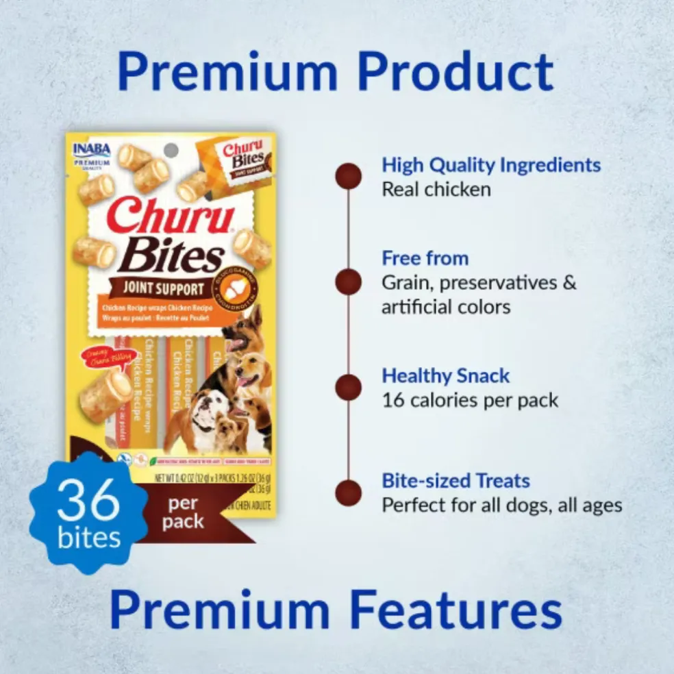 Inaba Churu Bites Joint Support Dog Treats (3 packs)