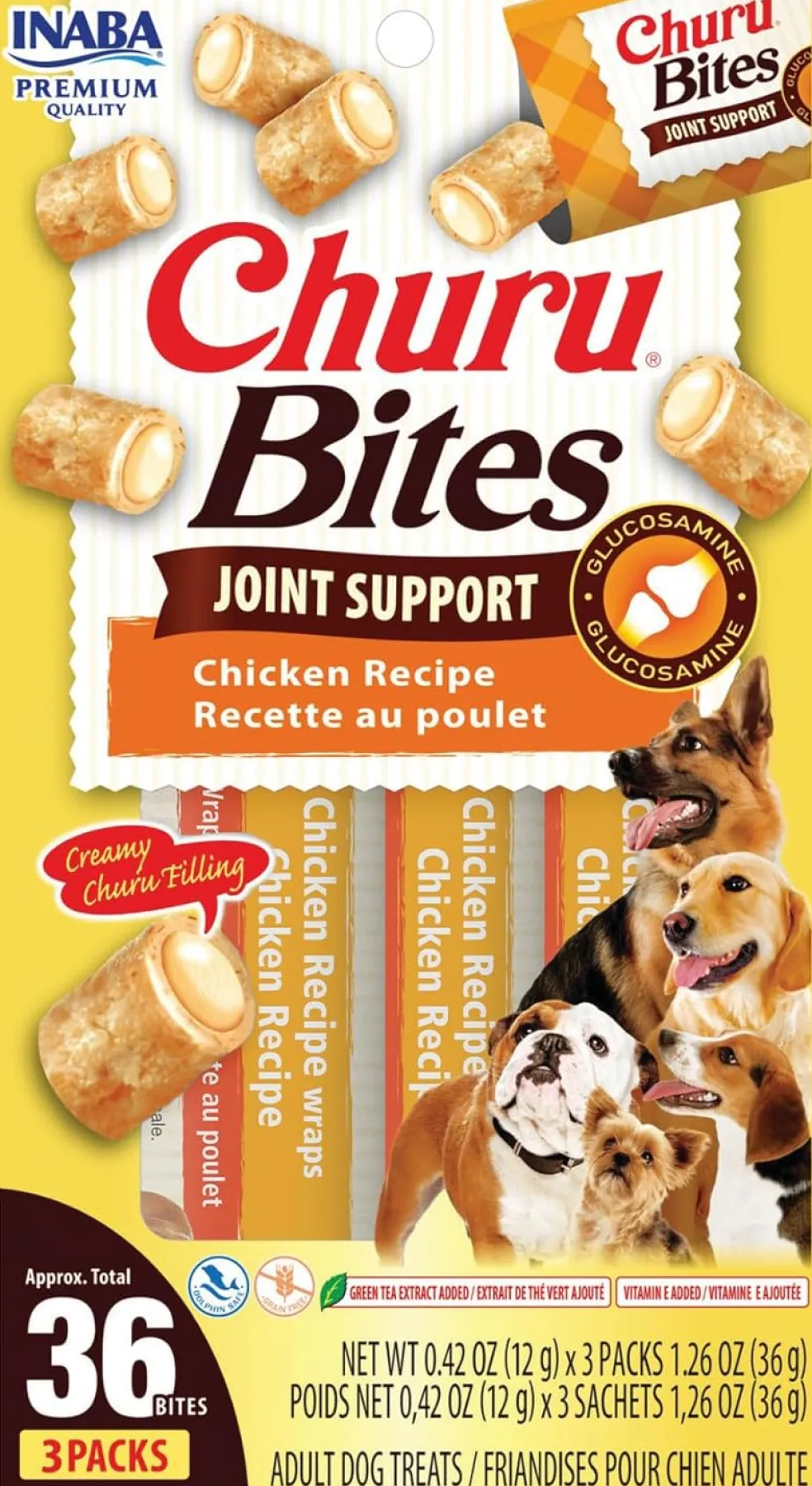 Inaba Churu Bites Joint Support Dog Treats (3 packs)