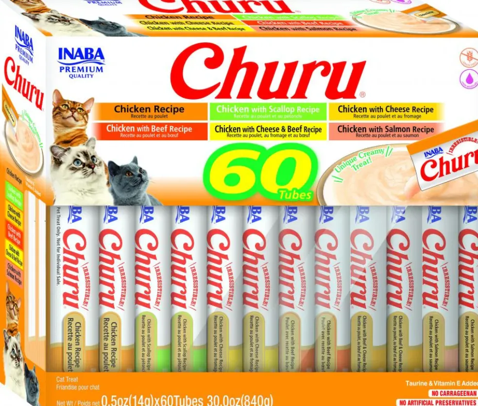 Inaba Churu Chicken Variety Pack Grain-Free Lickable Treat for Cats