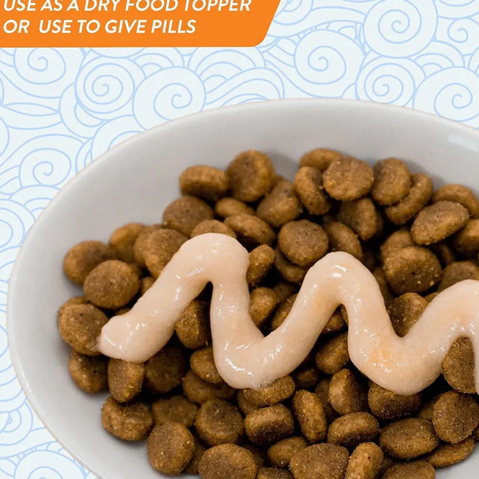 Inaba Churu Chicken with Cheese Puree Grain-Free Lickable Treat for Cats, 0.5-oz x 4-tubes