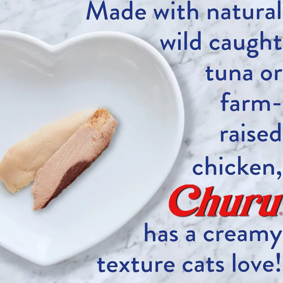 Inaba Churu Chicken with Crab Puree Grain-Free Lickable Treat for Cats, 0.5-oz x 4-tubes