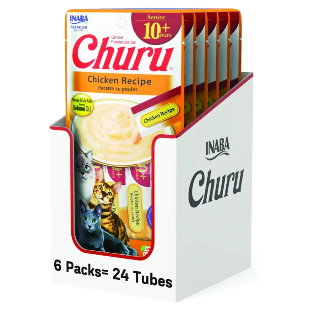 Inaba Churu for Senior 10+ Lickable Cat Treats (0.5-oz tube)
