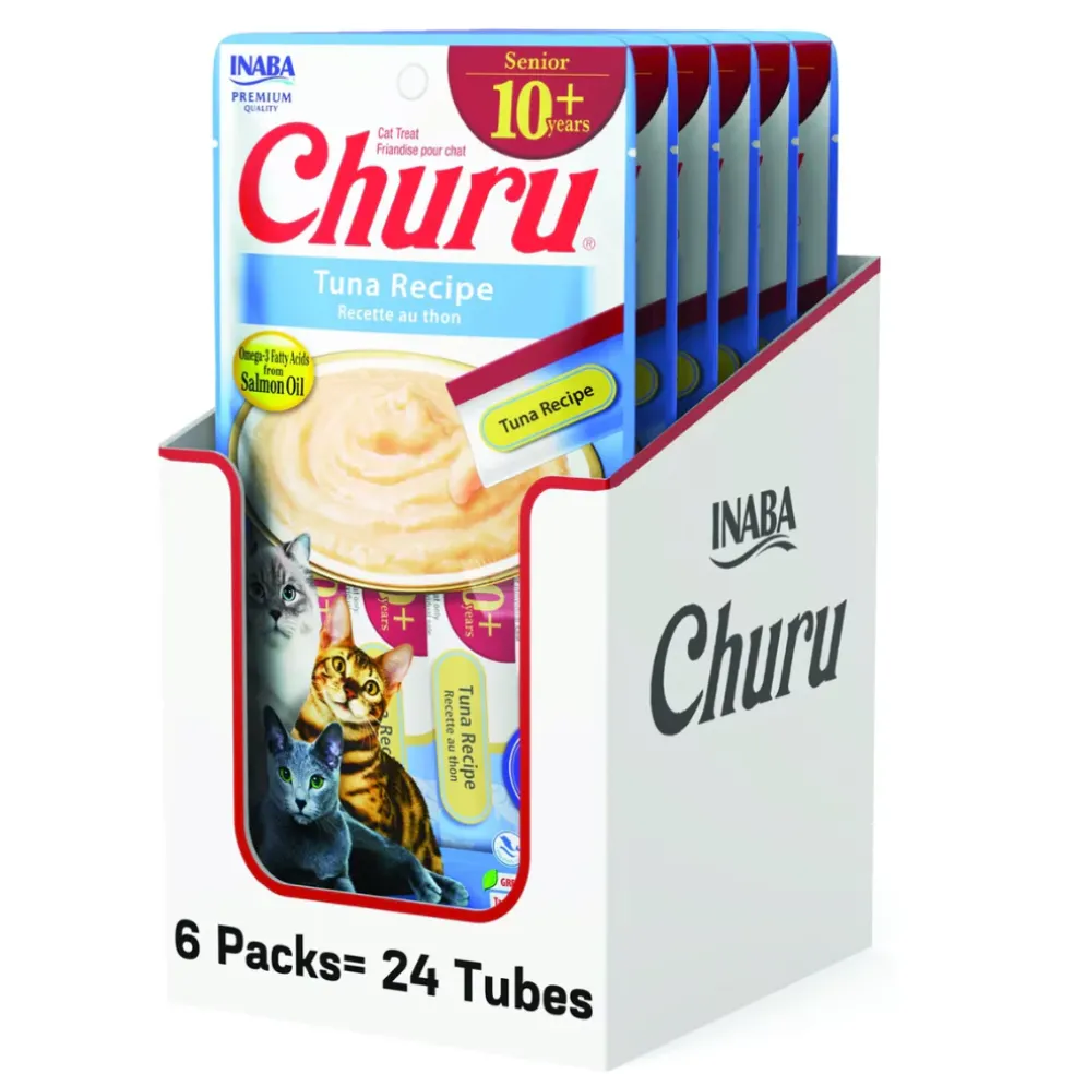 Inaba Churu for Senior 10+ Lickable Cat Treats (0.5-oz tube)