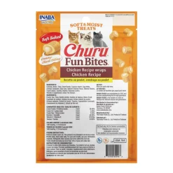 Inaba Churu Fun Bites Chicken Recipe Wraps Soft & Moist Cat Treats (3 packs)