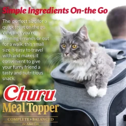 Inaba Churu Meal Topper Chicken Recipe Cat Food, 0.5-oz x 4-tubes