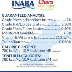 Inaba Churu Meal Topper Chicken Recipe Cat Food, 0.5-oz x 4-tubes