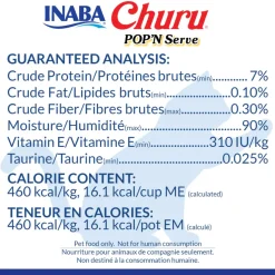 Inaba Churu Pop'n Serve Tuna & Bonita Flakes Recipe Grain-Free Lickable Cat Treats, 1.2-oz cup