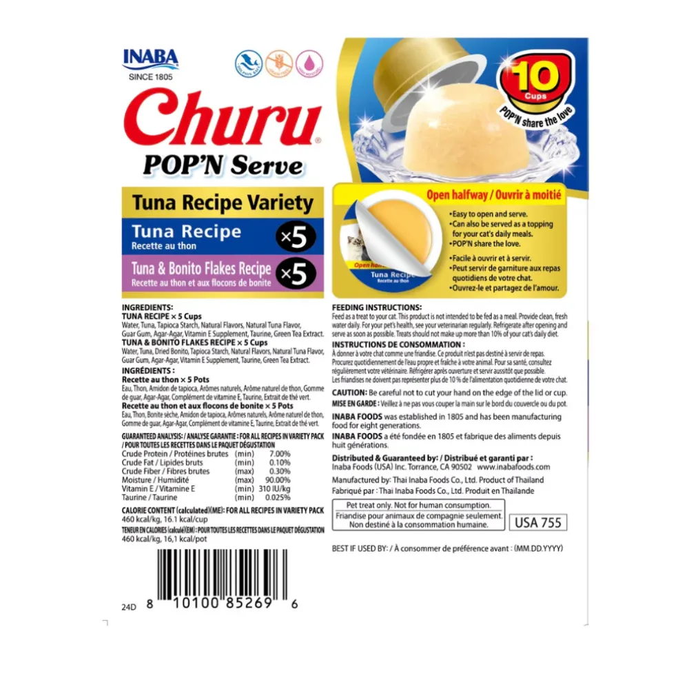 Inaba Churu Pop'n Serve Variety Pack Lickable Cat Treats