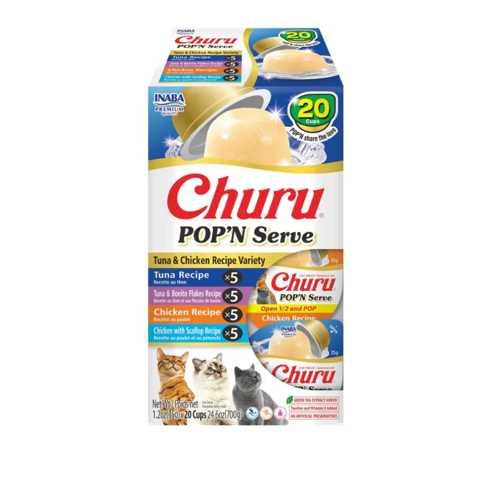 Inaba Churu Pop'n Serve Variety Pack Lickable Cat Treats