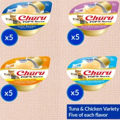 Inaba Churu Pop'n Serve Variety Pack Lickable Cat Treats