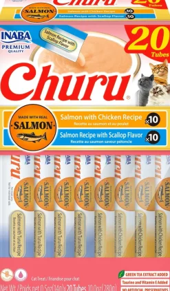 Inaba Churu Seafood Variety Pack Grain-Free Lickable Treat for Cats