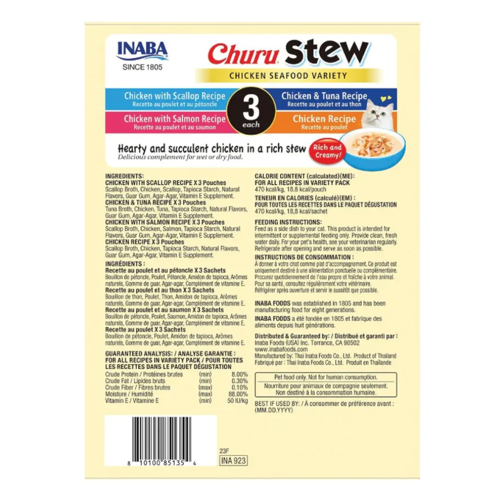 Inaba Churu Stew for Cats (1.4 oz x 12 puches)