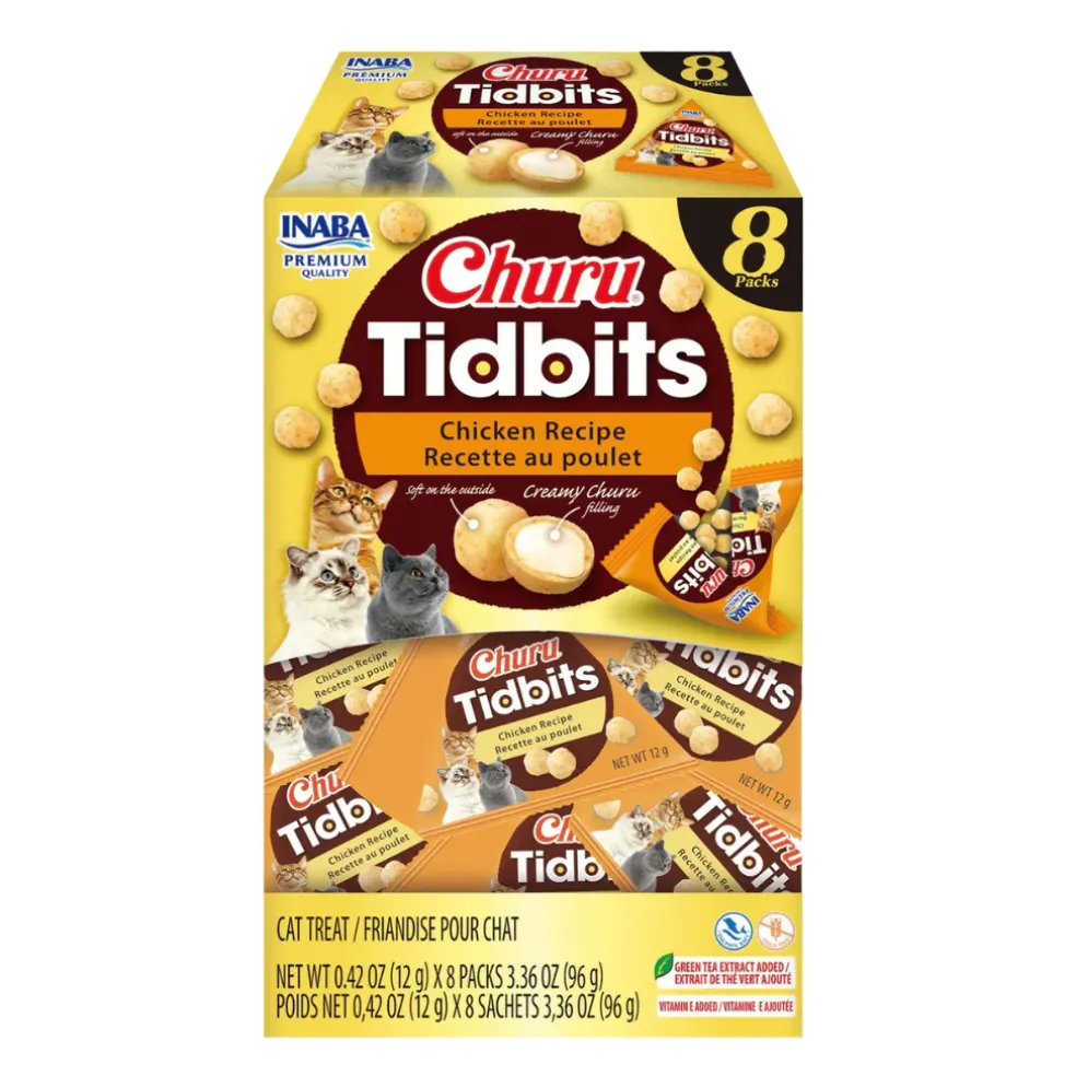 Inaba Churu Tidbits Soft & Creamy Cat Treats (8 packs)