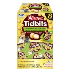 Inaba Churu Tidbits Soft & Creamy Cat Treats (8 packs)