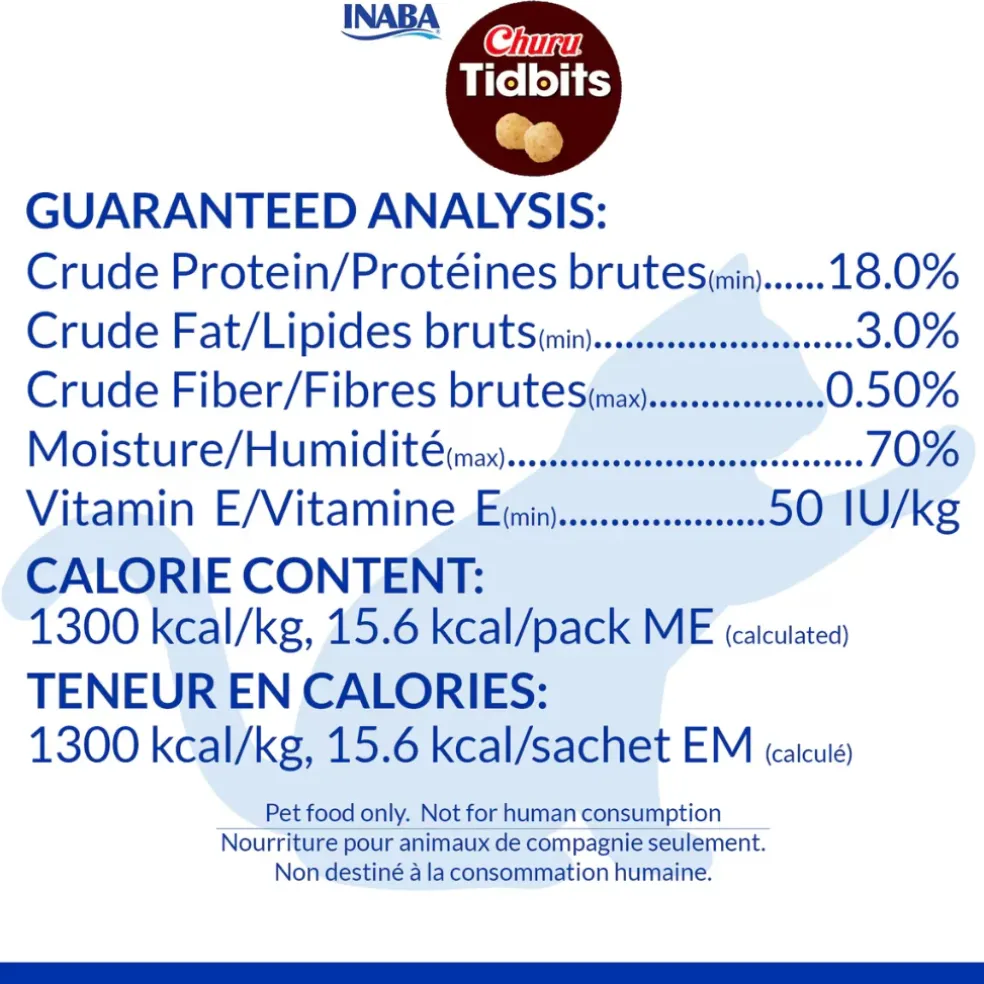 Inaba Churu Tidbits Soft & Creamy Cat Treats (8 packs)
