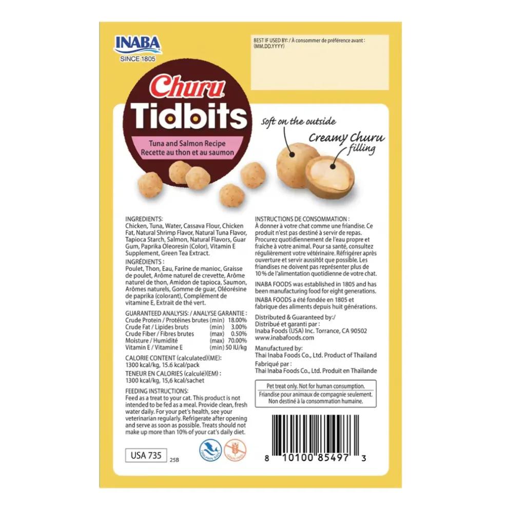 Inaba Churu Tidbits Soft & Creamy Cat Treats (8 packs)