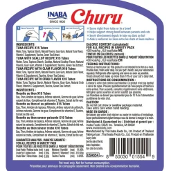 Inaba Churu Tuna Seafood Variety Pack Grain-Free Lickable Treat for Cats