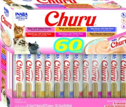 Inaba Churu Tuna Seafood Variety Pack Grain-Free Lickable Treat for Cats