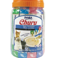 Inaba Churu Tuna Variety Pack Grain-Free Lickable Treat for Cats
