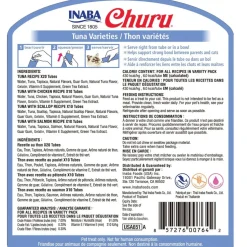 Inaba Churu Tuna Variety Pack Grain-Free Lickable Treat for Cats