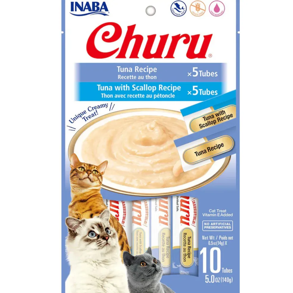 Inaba Churu Tuna Variety Pack Grain-Free Lickable Treat for Cats