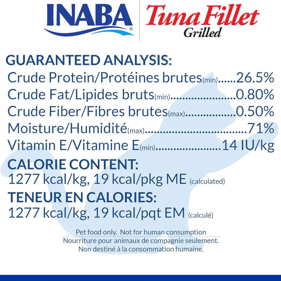 Inaba Ciao Grilled Tuna Fillet in Tuna Flavored Broth Cat Treat, 0.52-oz