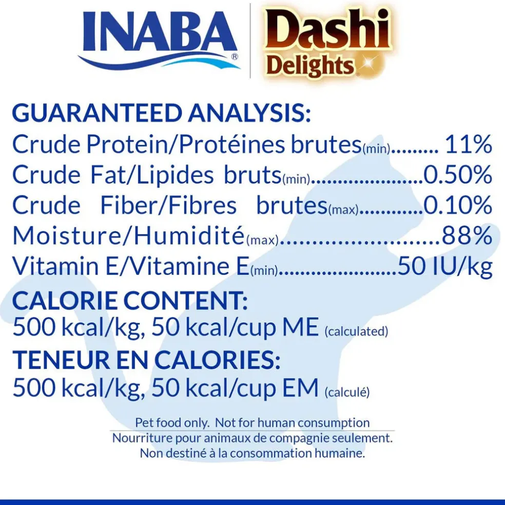 Inaba Dashi Delights Chicken & Bonito Flakes Recipe in Broth Cat Food, 2.5-oz