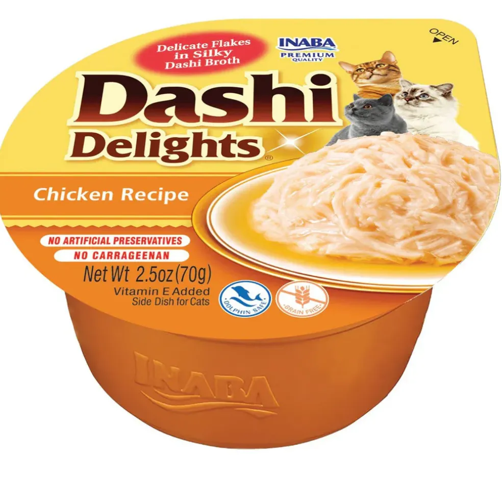 Inaba Dashi Delights Chicken Recipe in Broth Cat Food, 2.5-oz
