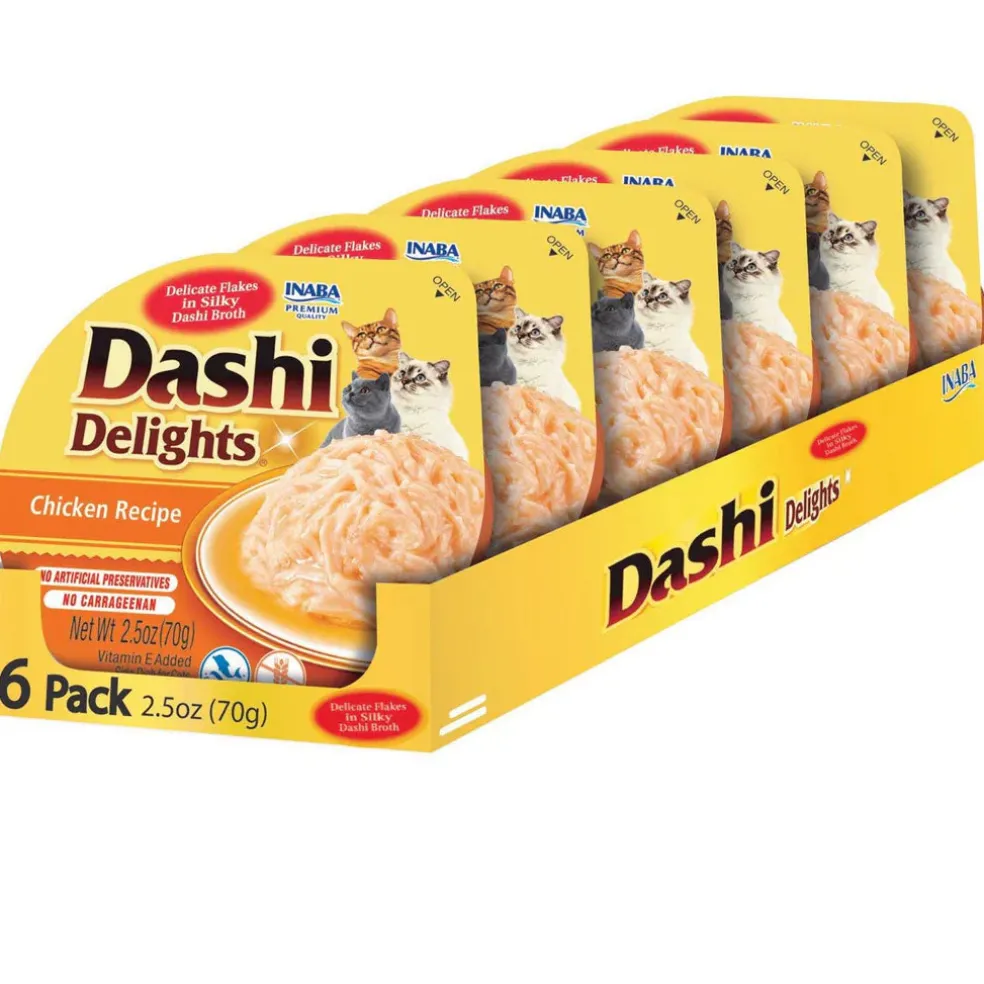 Inaba Dashi Delights Chicken Recipe in Broth Cat Food, 2.5-oz